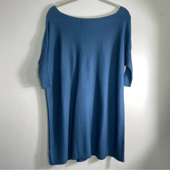 PERUVIAN CONNECTION Blue Dolman Sleeve Lagoon Rebelle dress Small - Picture 4 of 7